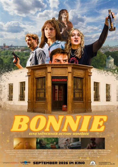 Filmplakat: BONNIE - Eine Münchner Action-Komödie: Cast & Crew zu Gast!