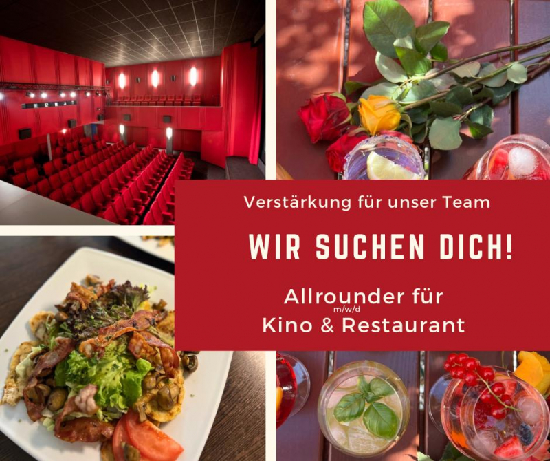 Bild: Kino & Gastro Allrounder (m/w/d) gesucht